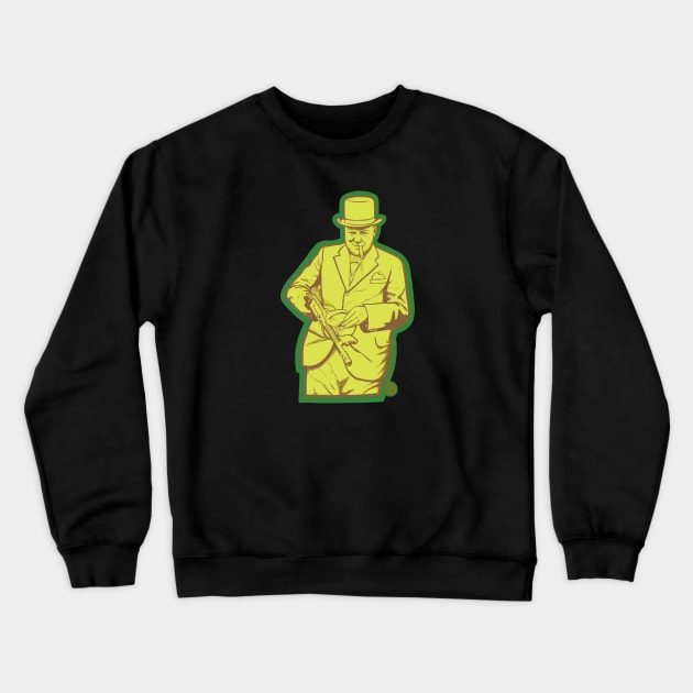 Winston Churchill Crewneck Sweatshirt by Art from the Blue Room